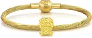 [CHOW SANG SANG] Cultural Blessing 999 24K Solid Gold Auspicious Pixiu Charm Bracelet for Women 17cm 95504C