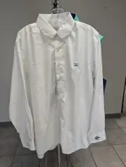 NWT MEN'S BALD HEAD BLUES BUTTON DOWN, SIZE: L, COLOR: WHITE (M6)