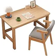 Kids Desk and Chair Set, Wooden Study Desk Chair,Children Study Table, Suitable for Reading, Drawing and Learning (Size : 100x40x75cm)