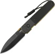 NEW CJRB Locust Button Lock Black Folding Knives