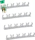 4 Pack 20-Clips Spice Gripper Clip Wall Mounted Kitchen Spice Jar Rack Organizer