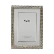 Siena Silver Weave 5 x 7 Picture Frame