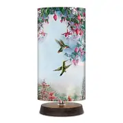 Bradford Exchange Jewels Of The Garden Table Lamp Hummingbird by Wanda Mumm 7"