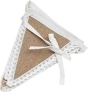 Party Decor 2M Vintage Wedding Jute Hessian Burlap Bunting Banner Background Rustic Wedding Flags Festival Party Decoration Supplies 5BB5779