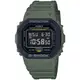 【CASIO】卡西歐 G-SHOCK 街頭軍風雙層錶圈運動電子錶-軍綠 DW-5610SU-3 台灣卡西歐保固一年