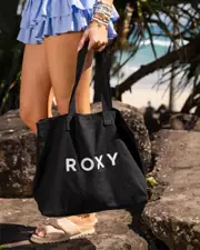 [Roxy] Roxy Women's Go For It Beach Bag in Anthracite One Size Anthracite