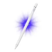 Active Digital Stylus Pen for Touchscreen, Stylus Pencil for Apple iPad, White