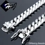 24"MEN's Stainless Steel 7mm Silver Miami Cuban Curb Link Chain Necklace*N154