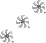 ABOOFAN 3pcs Replacement Fan Blades for Outdoor Ceiling Circulating Table Fan Aluminium Alloy Supply