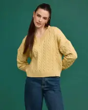 Women's Baseline Chunky Sweater - SOYBEAN - SOYBEAN