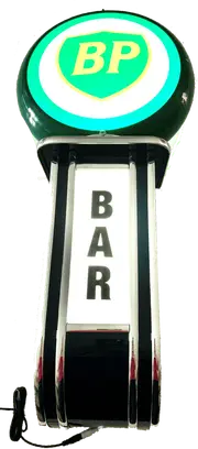 Massive BP Petrol Fuel Gas BAR Wall Sign Led Lighting Light