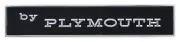 1971-74 Plymouth Barracuda Cuda; "By PLYMOUTH" Rear Panel Emblem