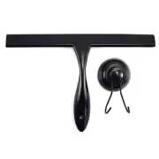 Glass Wiper with Hook Holder Stainless Steel Squeegee for Bathroom Sink Home