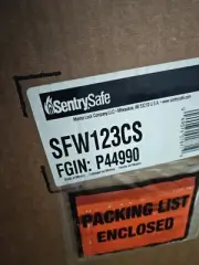SentrySafe Fire/Waterproof Safe, 1hr Protection,Fire/Water Safe SFW123CS