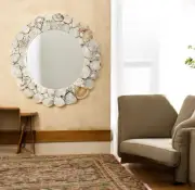 Custom Made Agate Stone Wall Hanging Mirror Handmade Decorative Mirror Home Deco
