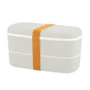 Microwavable 2Layer Lunch Box With Compartments Leakproof Insulated Food Container With Chopsticks