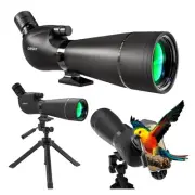 HD Spotting Scope 20-60x80mm with Tripod and Smartphone Adapter, BAK 4 Prism ...