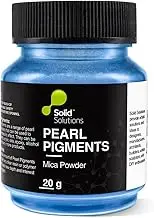 Mica Powder for Epoxy Resin, Pearlescent Natural Metallic Pigment Powder for Lip Gloss, Nails, Slime, Bath Bombs Soap, Making Polymer Clay | Colour - Cobalt Dream