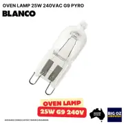 HALOGEN LAMP 25W 240VAC G9 PYRO(300°C) FOR BLANCO BOSE65XP OVEN