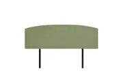 Linen Fabric King Bed Curved Headboard Bedhead - Olive Green