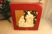 St Nicholas Square Porcelain Collectible Electric Holy Family