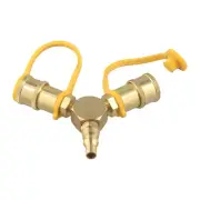 Solid Brass 14 RV Propane Quick Connect Adapter Leak Proof and Safe Operation