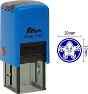 Round Self Inking Kids Teacher Stamp Star Design Custom Shiny 20mm Rubber Stamp