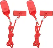 VGEBY Treadmill Safety Key, Universal Treadmill Magnetic Locks, Emergency Stop Switch, Wire Clamp for Home Gym, VGEBY6q0ct4z9my