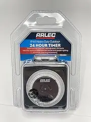 Arlec Heavy Duty Outdoor Pool Timer Black