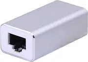 SinLoon RJ45 LAN Coupler Adapter Surge Protector Gigabit 1000Mbs Ethernet Extender Connector for Cat7 Cat6 Cat5e Female to Female Silver