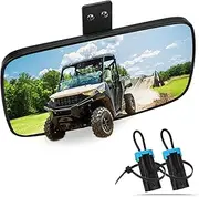 Ranger Rear View Mirror, UNIGT Center Convex Rearview Mirrors Compatible with 2017-2022 Polaris Ranger 500 570 900 XP 1000 XP/Crew Fits Factory Present Drop Down Mounting Tab 2879969