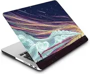 Laptop Cover Case Compatible with MacBook Pro 16 Inch with Touch Bar and Touch ID Model A2141 Released in 2020 2019, Color Painted Plastic Protective Hard Shell Case, Colorful Light