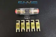 4 6 8 10 GAUGE MINI ANL FUSE HOLDER (1) W (5) 60 AMP FUSES AFC MIDI FUSES HIGH