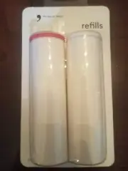 Flint Lint Roller Refills 2 Pack | Easy Peel / Extra Sticky | White & Pink NIB