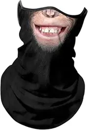 [Vaveren] Face Mask Neck Gaiter Bandana Ear Hanging Portable Soft with Ear Loops Face Cover Scarf for Men Women Fishing Cycling Summer