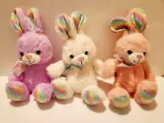 Kellytoy Bunny Rabbit Plush Stuffed Animal Set of 3
