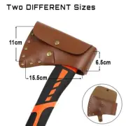 Leather Axe Holster Ax Hatchet Head Cover Sheath Protector Camping Pouch Case