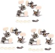 Vaguelly 3sets Ukulele Tuning Pegs Machine Heads Tuner Set for 2r2l Ukulele Classical Guitar 2pair*3