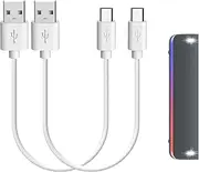 Geekria USB Speakers Short Charger Cable Compatible with Sony SRS-XB32 SRS-XB22 SRS-XB20 SRS-XB31 SRS-XB41 SRS-X11 Charger, USB to Micro-USB Replacement Power Charging Cord (1ft/30cm 2Pack)