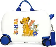 Joumma Disney Simba Colors Children's Suitcase White 45 x 31 x 20 cm Hard ABS 24.6L 1.8 kg 4 Wheels Hand Luggage, White, Children's Suitcase, White, Children's Suitcase