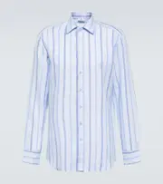 [Etro] Etro Striped linen shirt UK 14 multicoloured