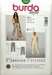 Burda 7068 Clam Diggers & Ankle Pants Sz 10-22 UNCUT Pattern EASY