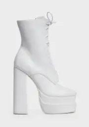 [Public Desire] White Jupiter Platform Boots