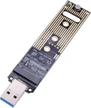 M.2 Adaptador Nvme USB 3.1, M-key M.2 Nvme a Lector De Tarjetas USB Puente Us...