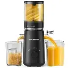Juicer Machines TUUMIIST Cold Press Juicer with 5.3" Extra Large Feed Chute F...