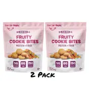 2x Rolling Pin Co Fruity Cookie Bites Protein & Fiber 14 oz 5g Protein 6g Fiber