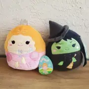 Squishmallows Wizard Of Oz 8" Set Glinda & Elphaba Wicked Witch Of The West
