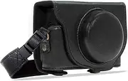 MegaGear Ever Ready Leather Camera Case Compatible with Sony Cyber-Shot DSC-RX100 VI, DSC-RX100 V, DSC-RX100 IV, DSC-RX100 III