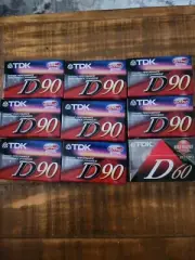 TDK D-90 Cassette Tape - 90 min Capacity - Metal Tape High Output