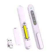 Presentation Clicker Hyperlink Volume Control Wireless Purple USB Type-c